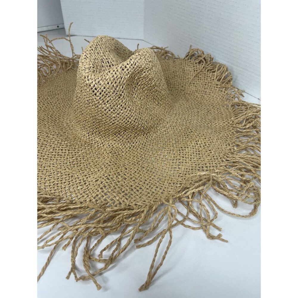 Paper Straw Sun Hat Women's Divided NEW